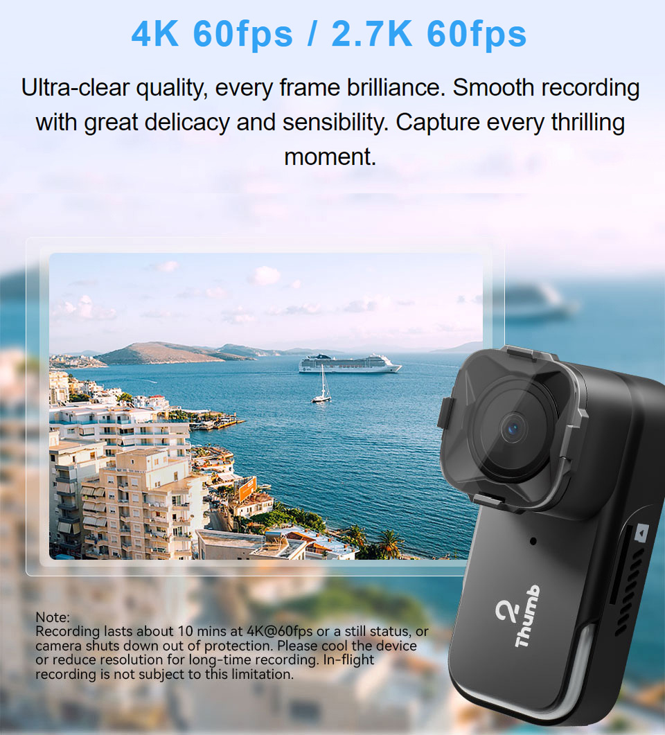 Drone Racing Camera - Nova versão runcam polegar 2 4k