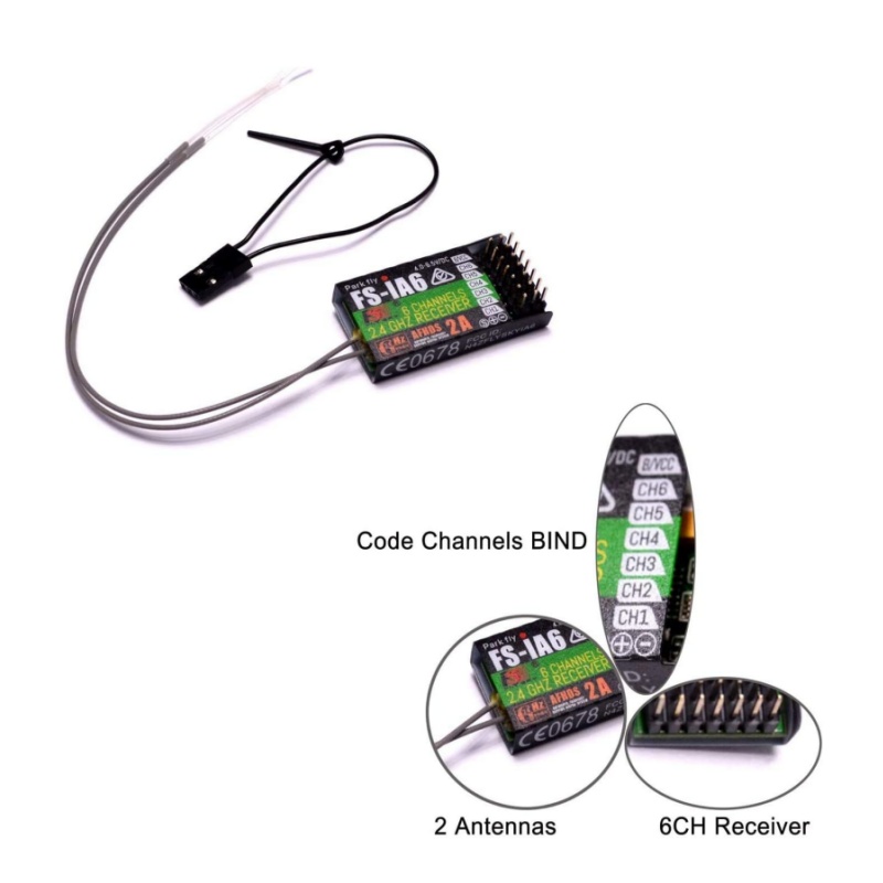 Flysky FS-IA6 Receptor 6CH Ant - Drone Racing Antenna avaliação e preço