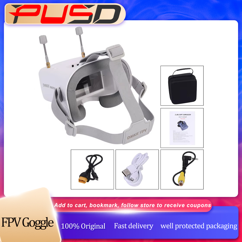 Óculos FPV 008D PRO Branco com - Drone Racing Battery avaliação e preço
