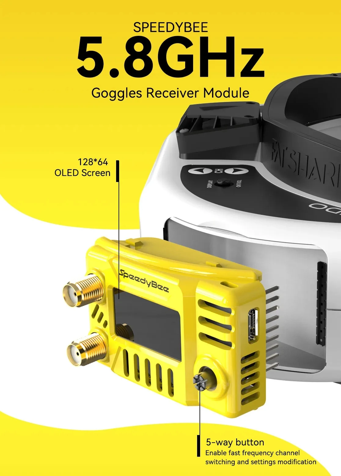 Módulo de Óculos FPV SpeedyBee - Drone Racing Gate avaliação e preço