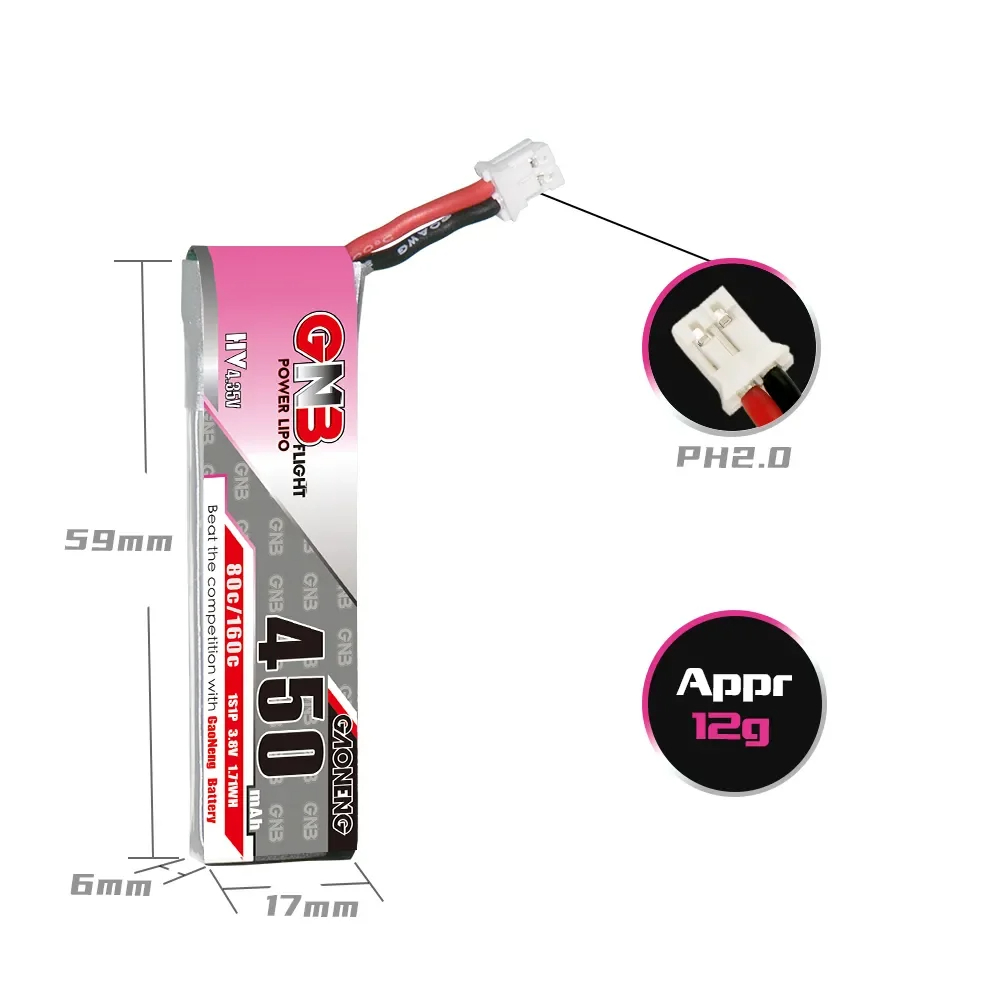 2 Baterias Lipo HV GNB 2S 7.6V - Drone Racing Charger avaliação e preço