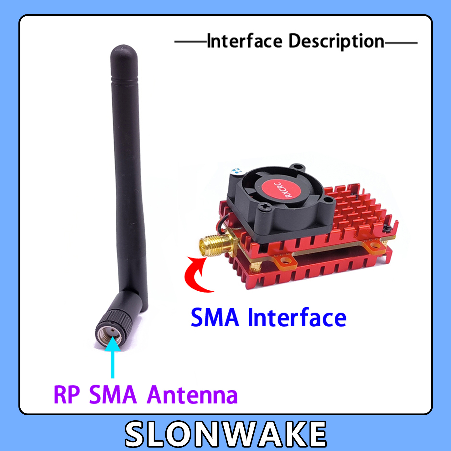 SLONWAKE 5.8G 2W VTX FPV 1800T - Drone Racing Camera avaliação e preço