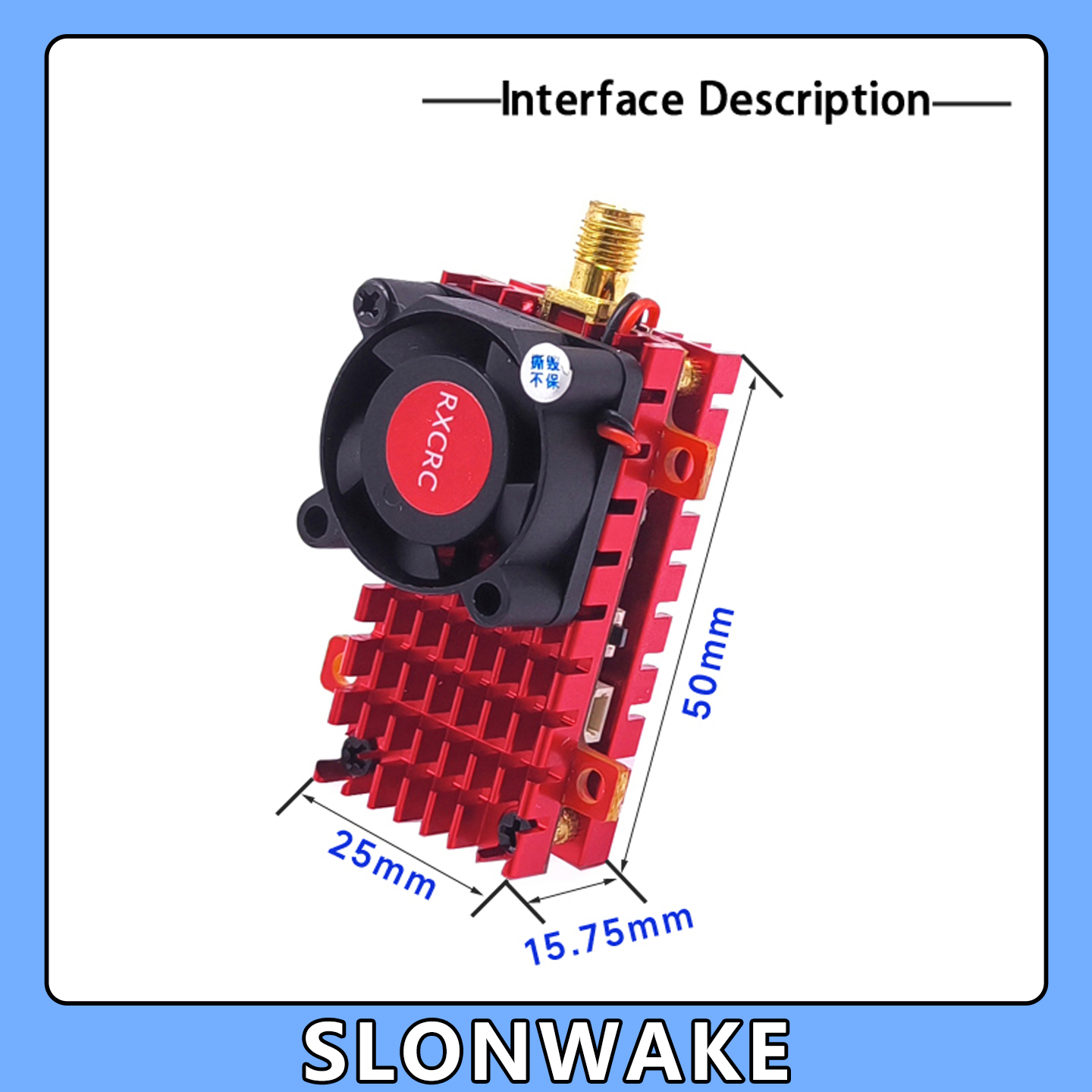 SLONWAKE 5.8G 2W VTX FPV 1800T - Drone Racing Camera avaliação e preço