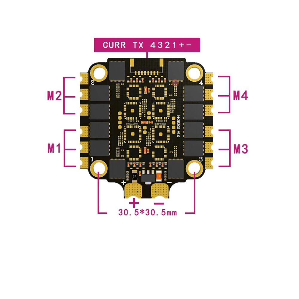 HAKRC 60A Blheli_32 2-6S 4 em  - Drone Racing Esc avaliação e preço