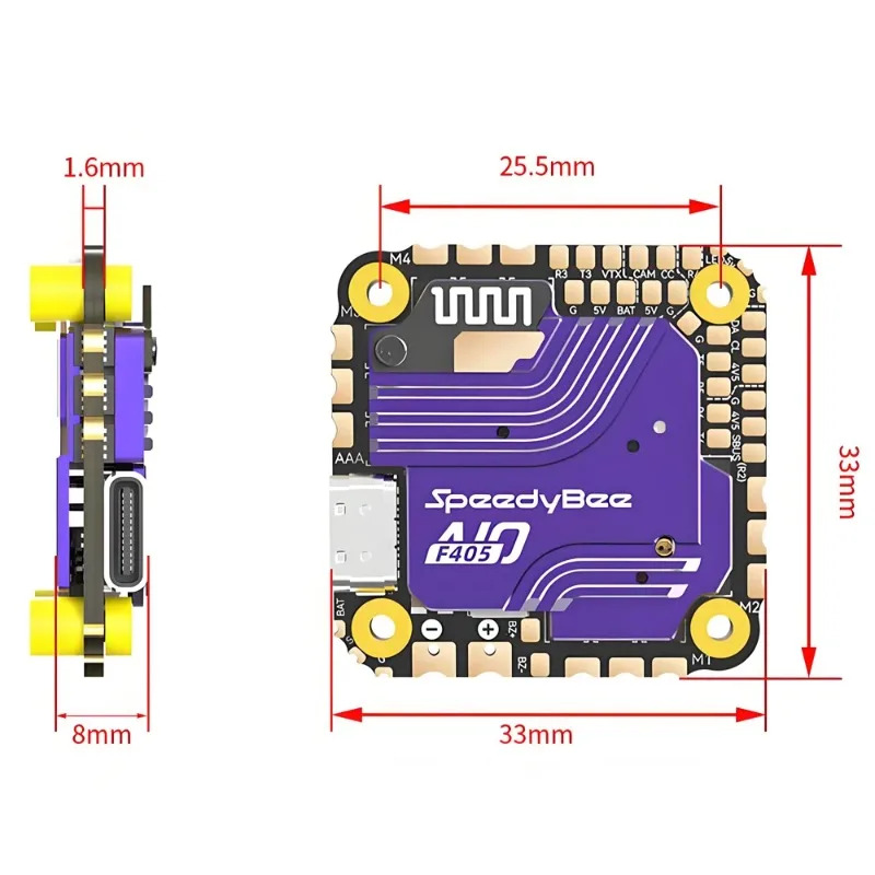 Controlador de Voo SpeedyBee F - Drone Racing Flight Controller avaliação e preço
